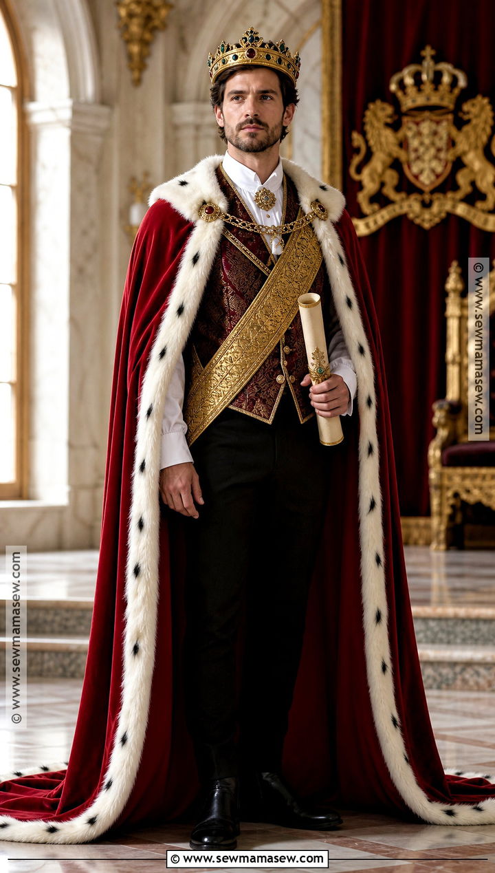 Royal King Costume With Red Cape - 30 red cape costume ideas