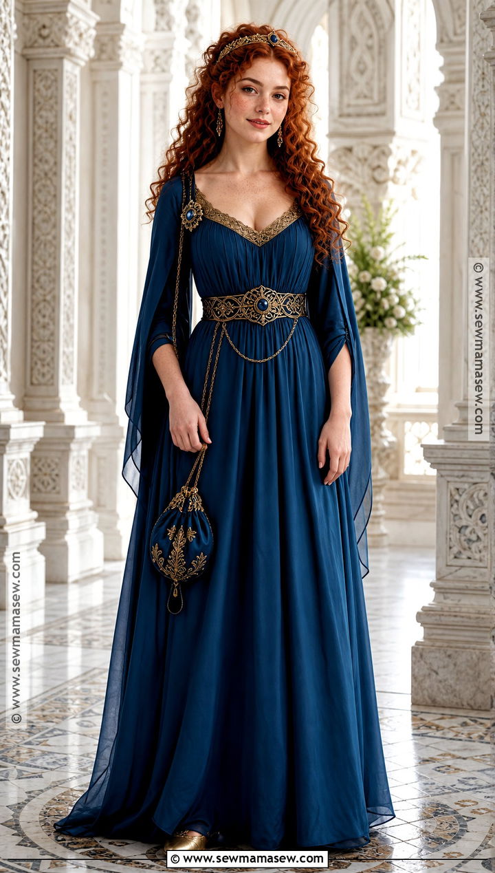 Royal Merida Costume With Gold Details - 30 Merida Halloween Costume Ideas