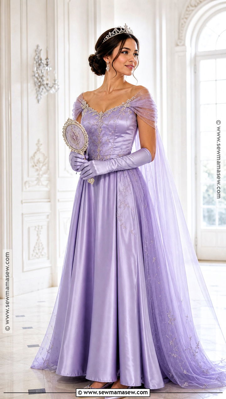 Royal Princess Costume With Satin Gown - 30 costume outfits