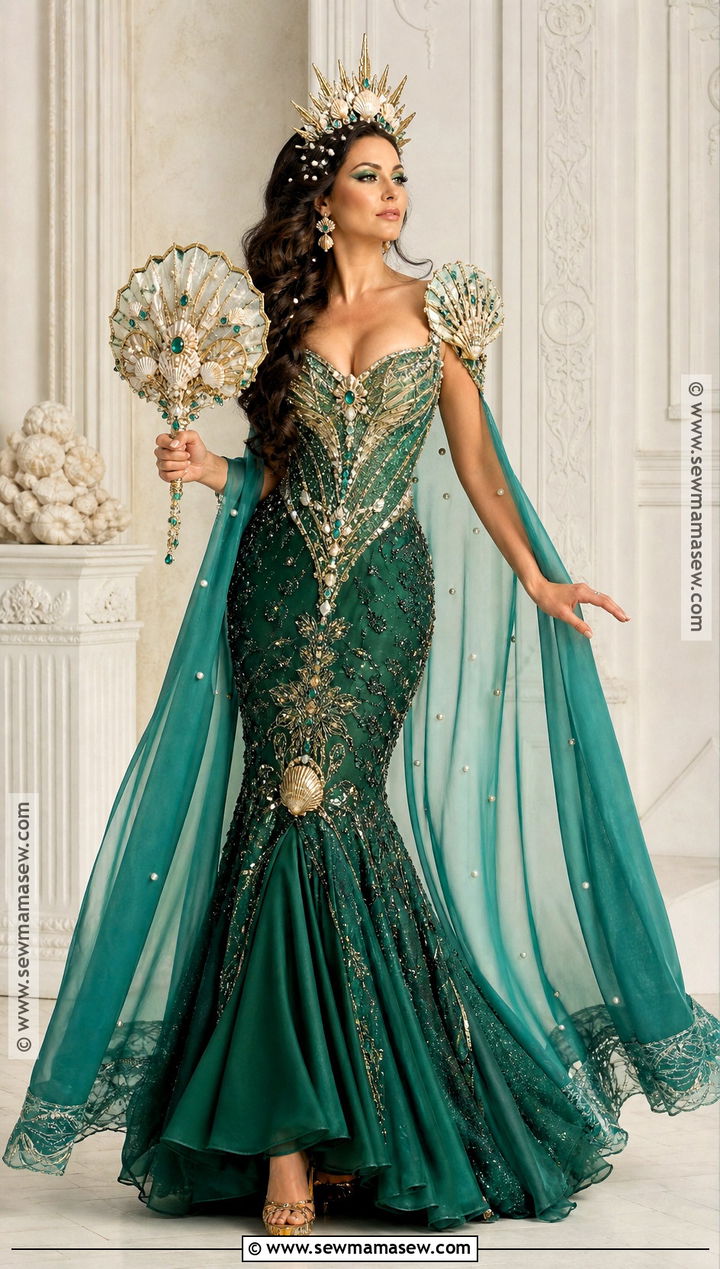 Royal Siren Queen Costume - 50 siren costume ideas