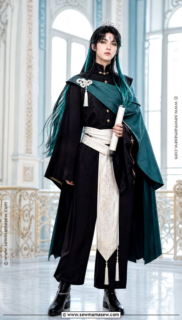 Royal Tokito Cosplay With Teal Mantle - 35 tokito cosplay ideas