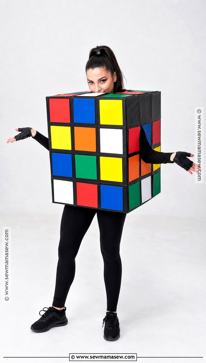 Rubiks Cube Costume - 35 80s halloween costumes