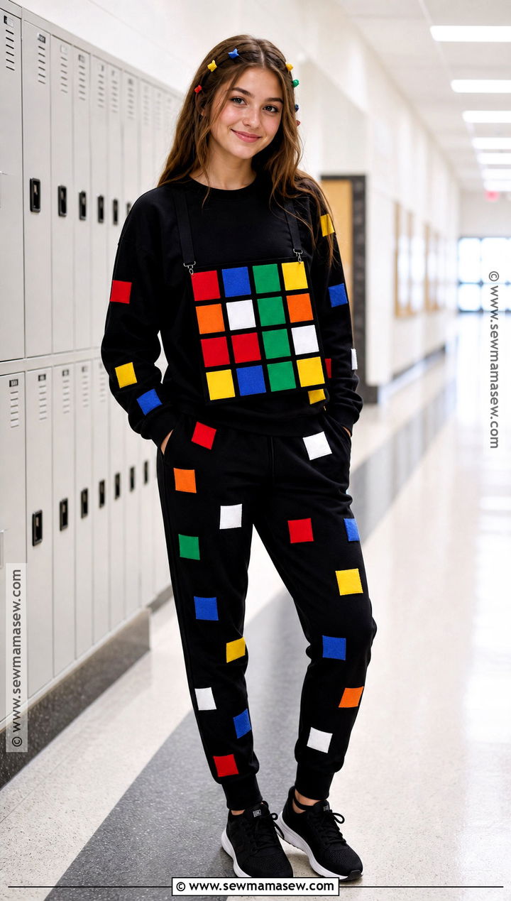 Rubiks Cube School Costume - 35 school appropriate halloween costumes