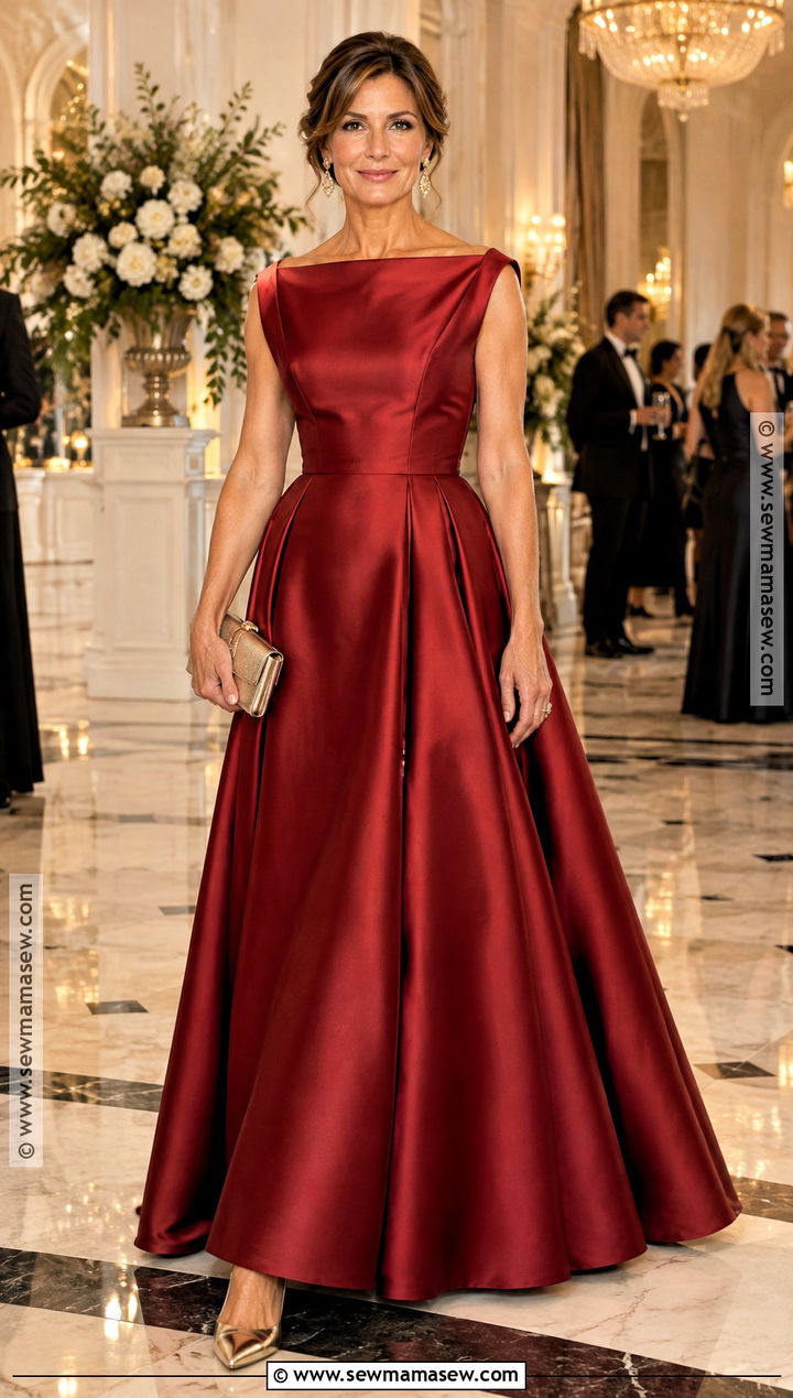Ruby Red Mother of the Groom Ball Gown - 20 mother of the groom dresses fall wedding