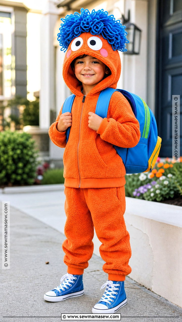 Rudy Costume With Orange Hoodie - 30 sesame street costume ideas