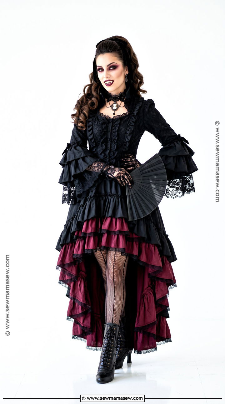 Ruffle Vampire Dress - 45 vampire dress ideas