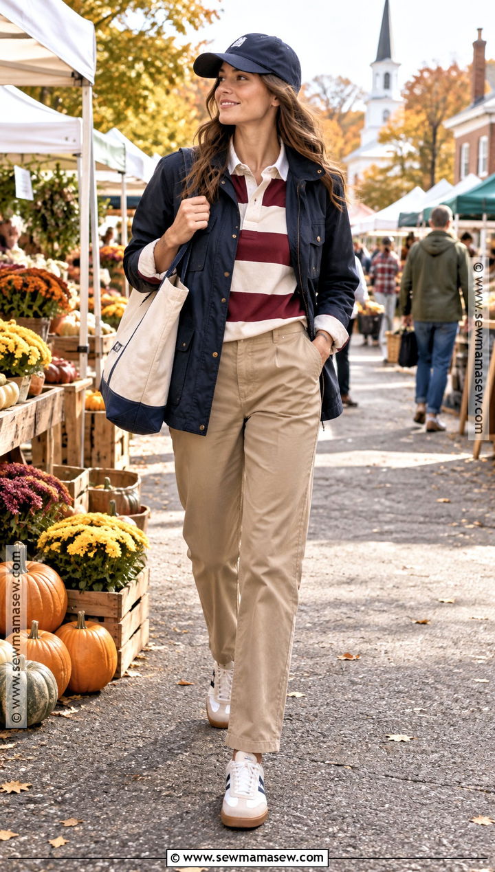 Rugby Shirt New England Fall Outfit - 25 new england fall outfits