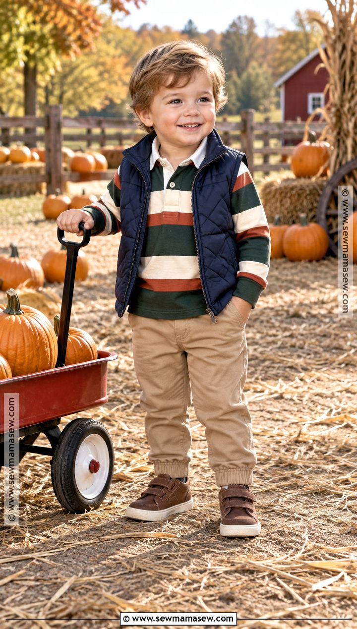 Rugby Shirt Pumpkin Patch Toddler Outfit - 20 Pumpkin Patch Toddler Outfit Ideas for Boys