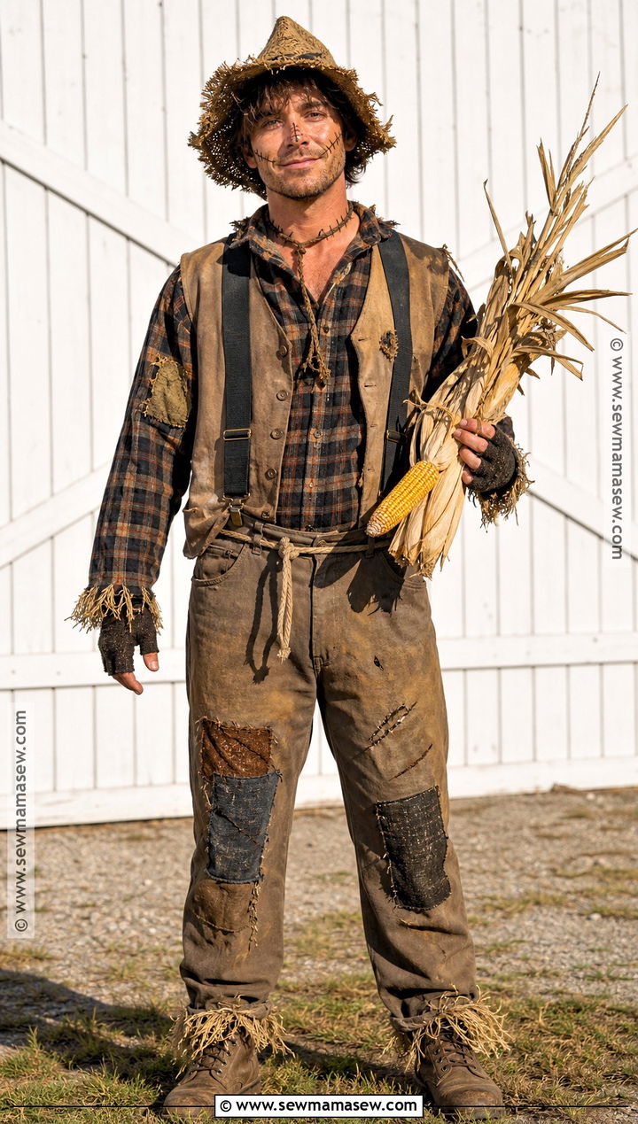 Rugged Mens Scarecrow Costume - 35 Scare Crow Halloween Costume Ideas