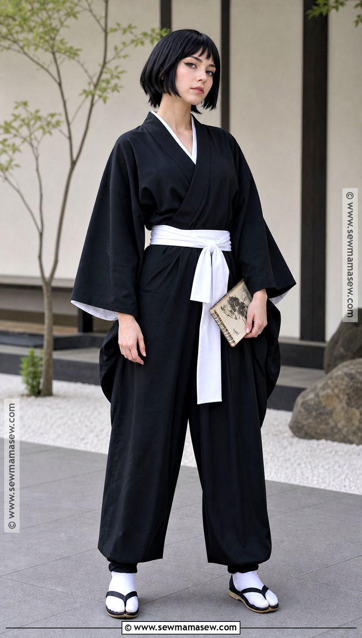 Rukia Kuchiki Black Hair Cosplay With Black Robe - 30 cosplay black hair ideas
