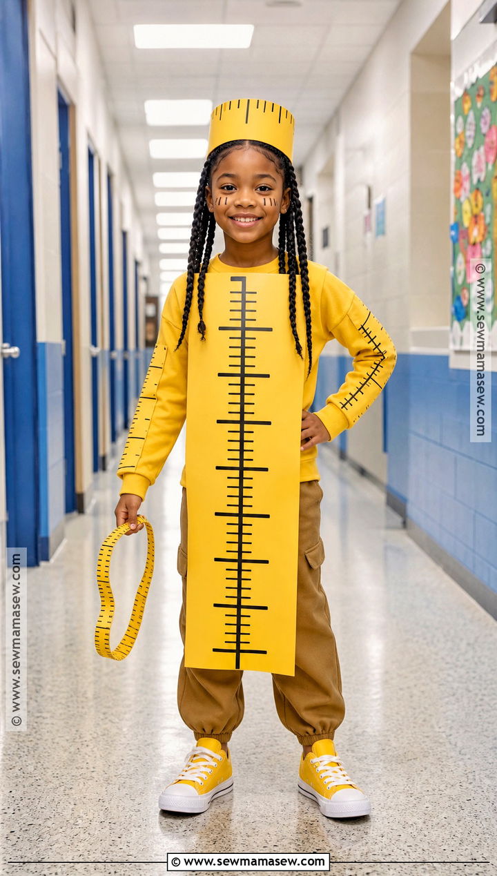 Ruler Maths Day Costume - 30 maths day costumes for kids