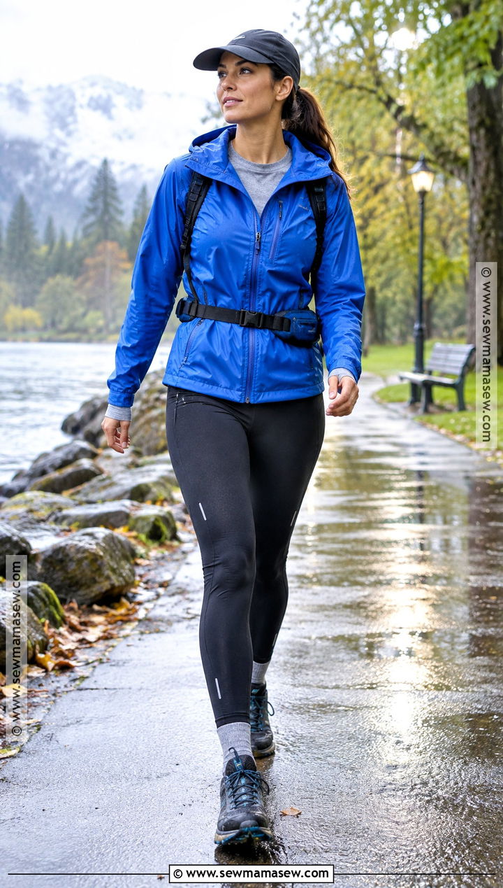 Running Set And Waterproof Shell Outfit - 25 fall athletic outfits