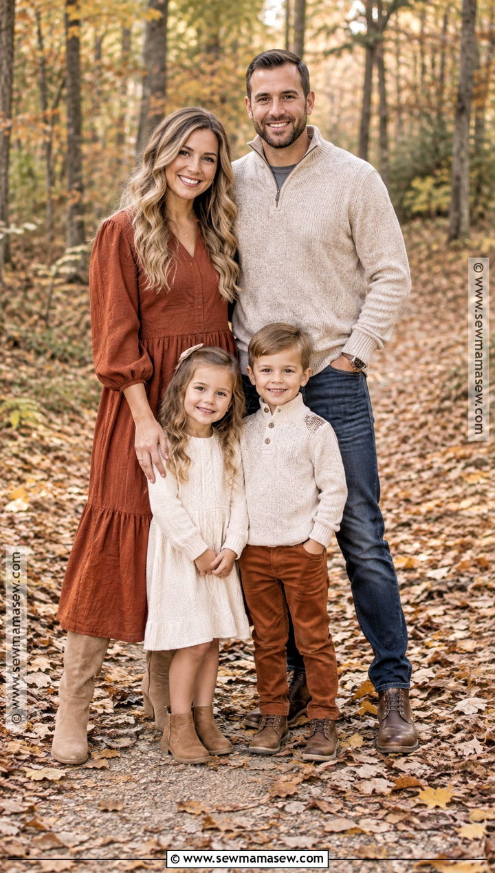 Rust And Cream Fall Family Picture Outfits - 15 fall outfits for family pictures