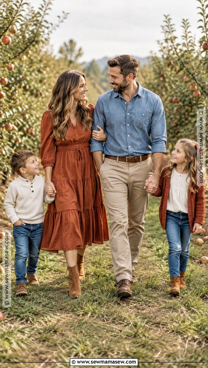 Rust And Denim September Family Picture Outfits - 15 family pictures september outfits