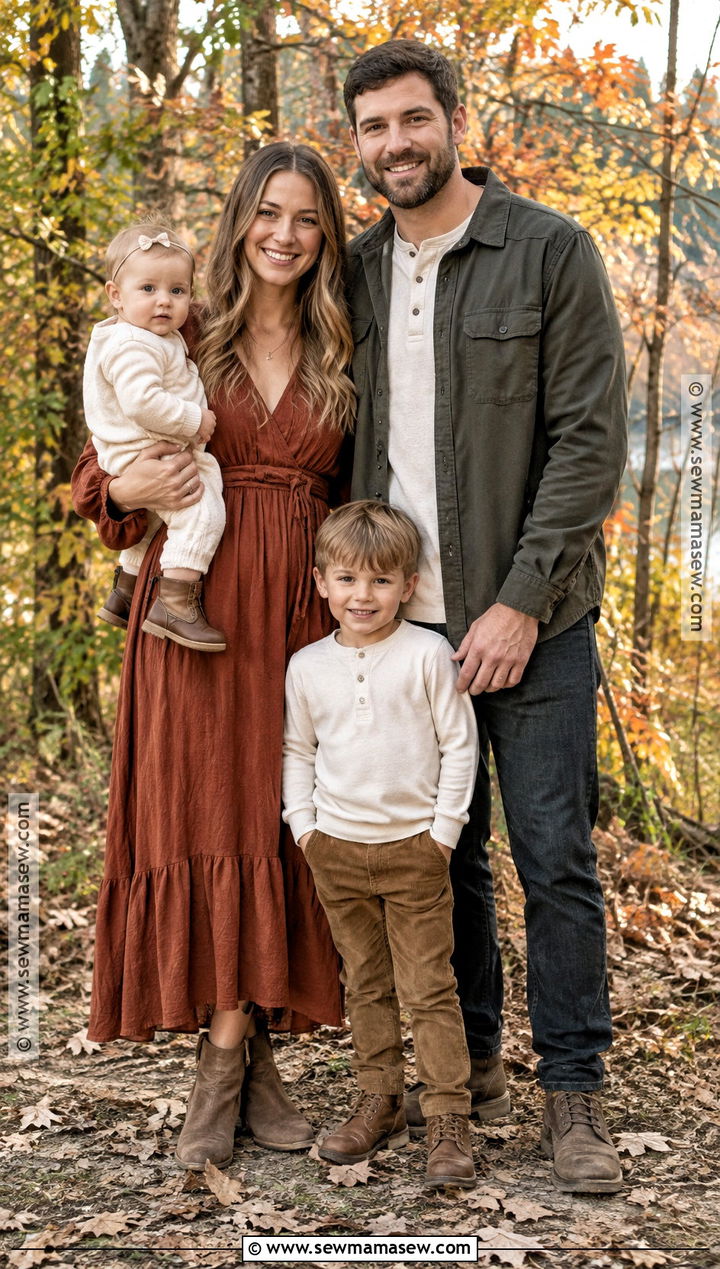 Rust And Olive Fall Family Session Outfit - 15 fall family session outfits