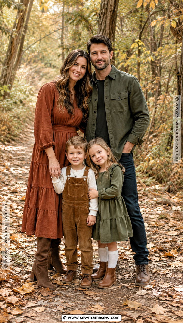 Rust And Olive Family Photoshoot Outfits - 15 autumn family photoshoot outfit ideas