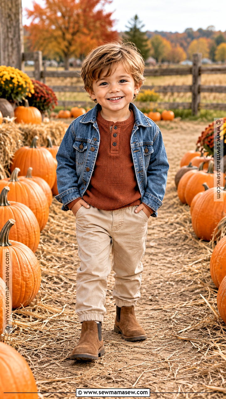 Rust Henley Pumpkin Patch Toddler Outfit - 20 Pumpkin Patch Toddler Outfit Ideas for Boys