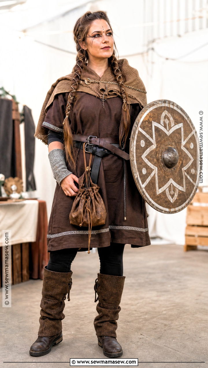 Rustic DIY Viking Warrior Woman Costume - 30 viking warrior woman costumes