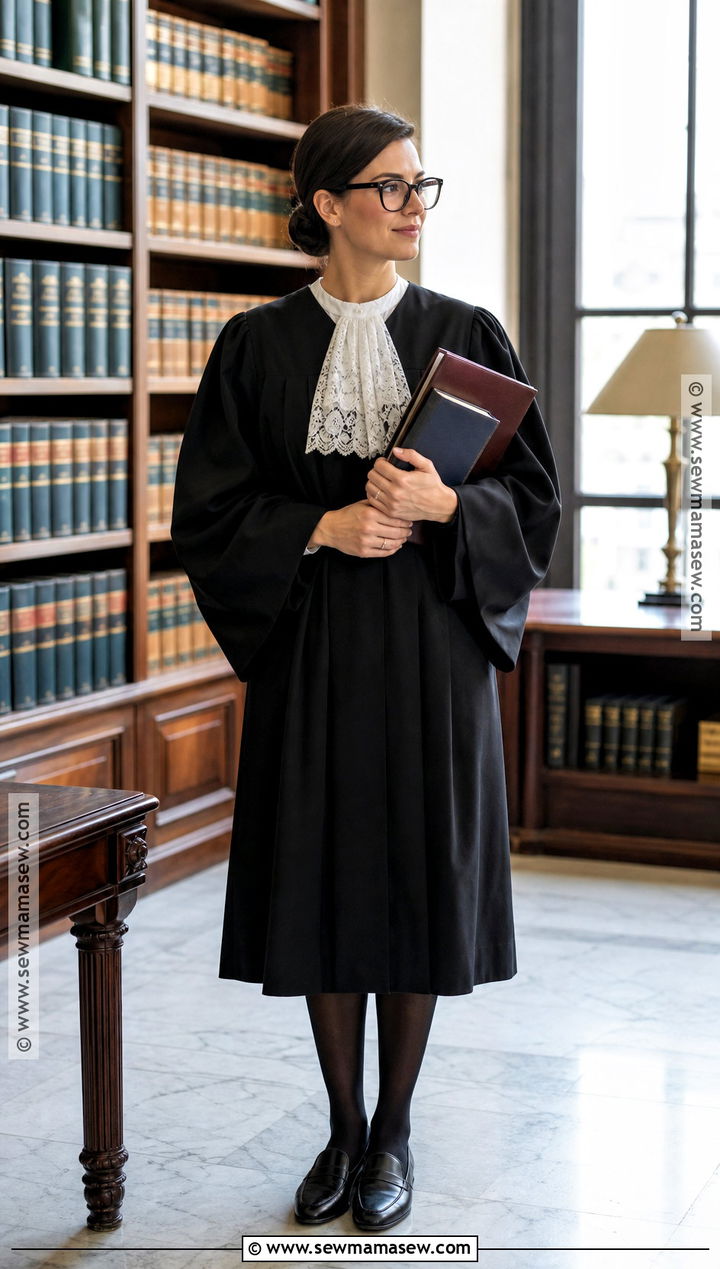 Ruth Bader Ginsburg Costume With Lace Collar - 40 brunette halloween costumes