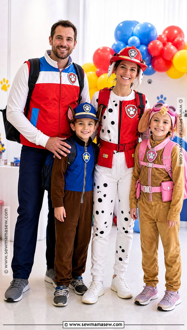 Ryder And Rescue Pups Family Paw Patrol Costume - 35 paw patrol costume ideas