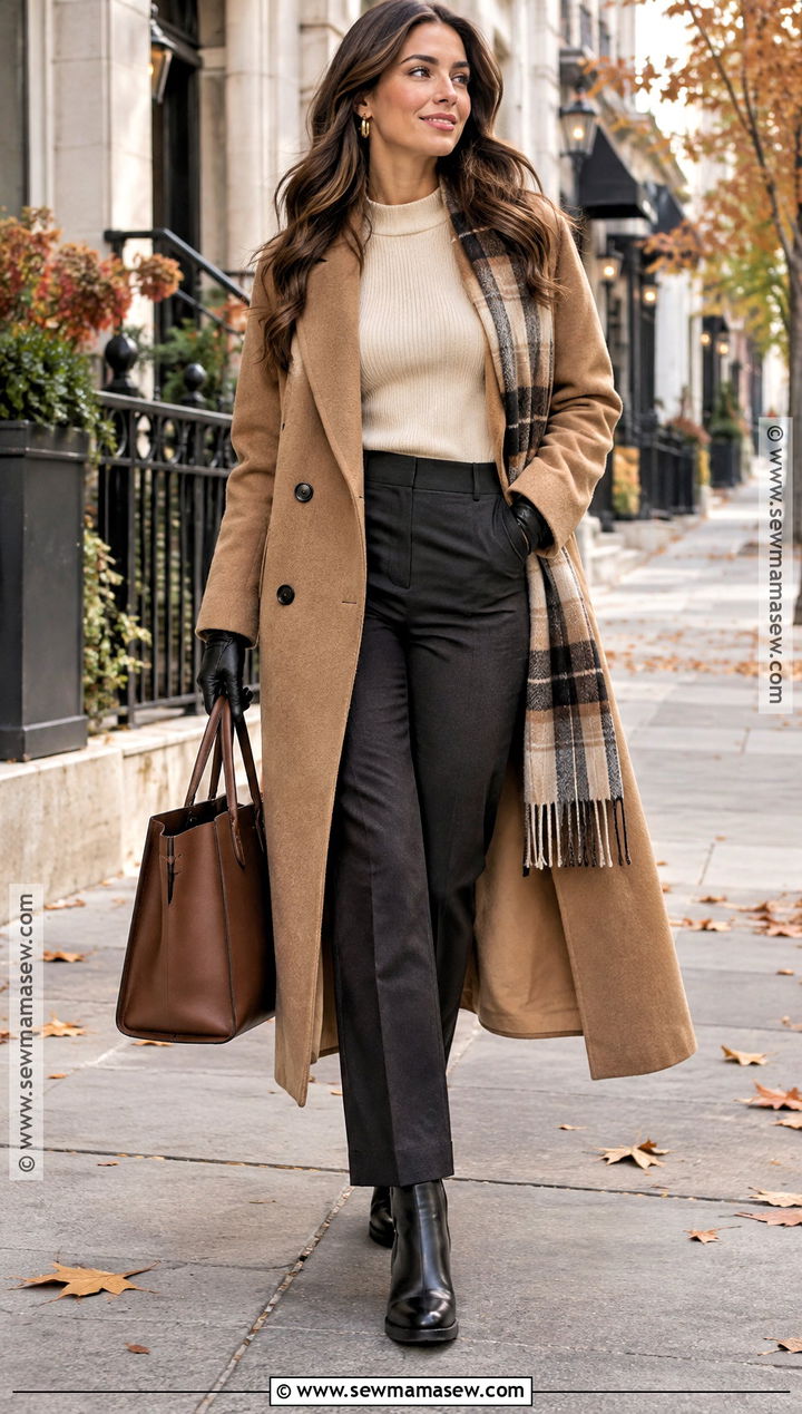SHEIN Fall Coat And Sweater Set Outfit - 15 Fall Outfit Ideas Shein