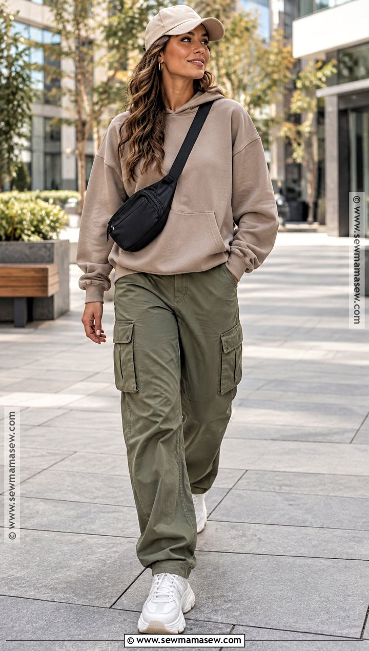 SHEIN Fall Hoodie And Cargo Pants Outfit - 15 Fall Outfit Ideas Shein