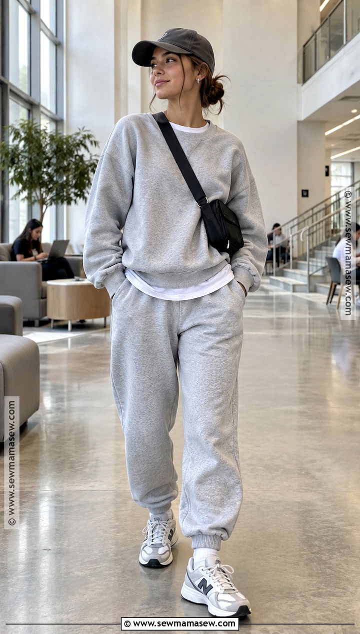 SHEIN Matching Sweatshirt And Joggers Outfit - 20 back to school outfits from shein