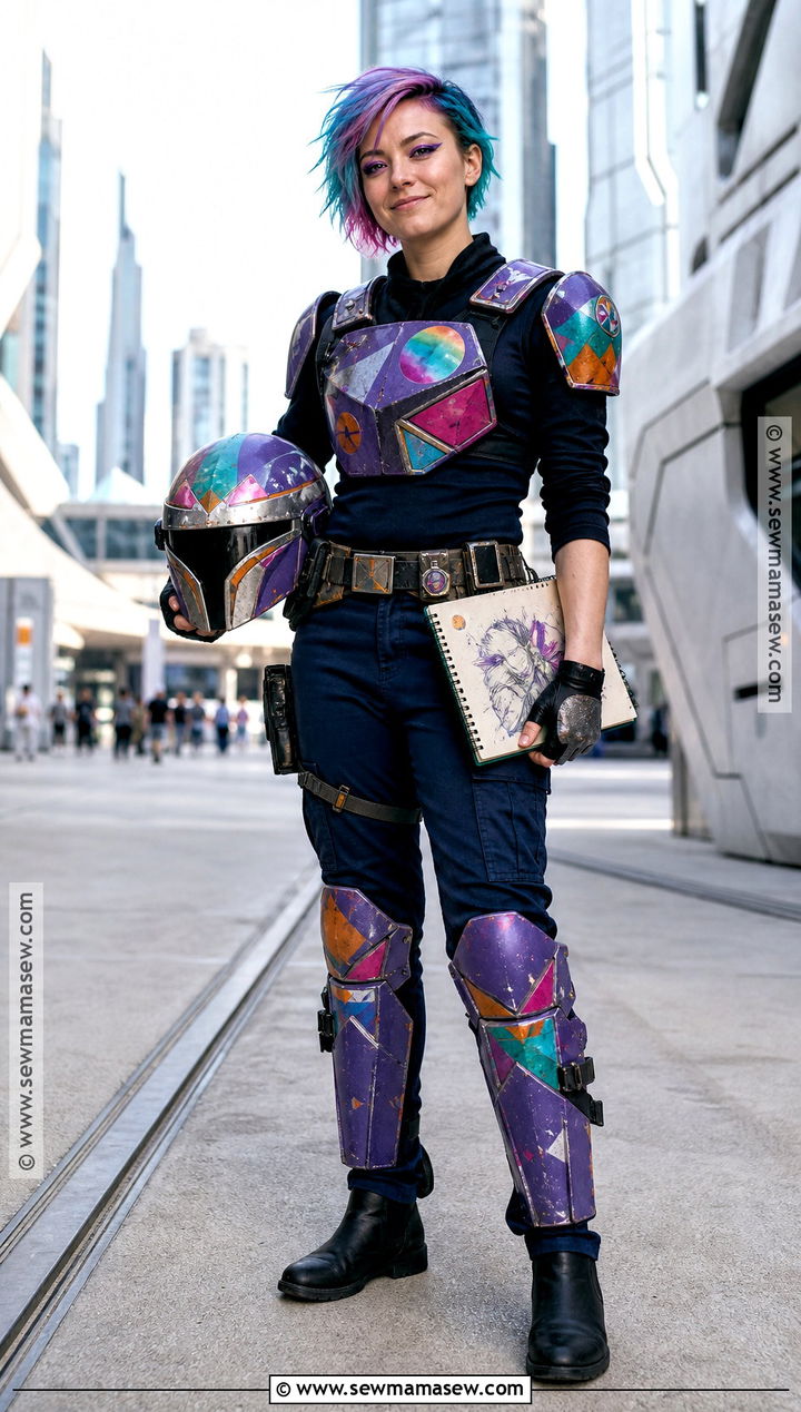Sabine Wren Costume With Colorful Armor - 30 Easy Star Wars Costumes
