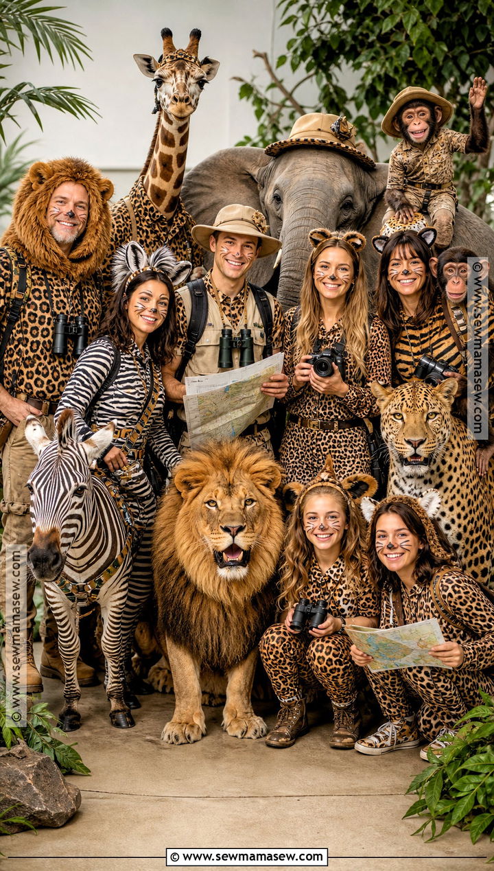 Safari Animal Group Costume - 35 big group costume ideas