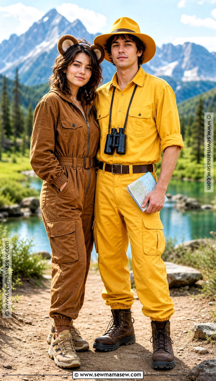 Safari Curious George Couple Costume - 35 curious george couple costume ideas