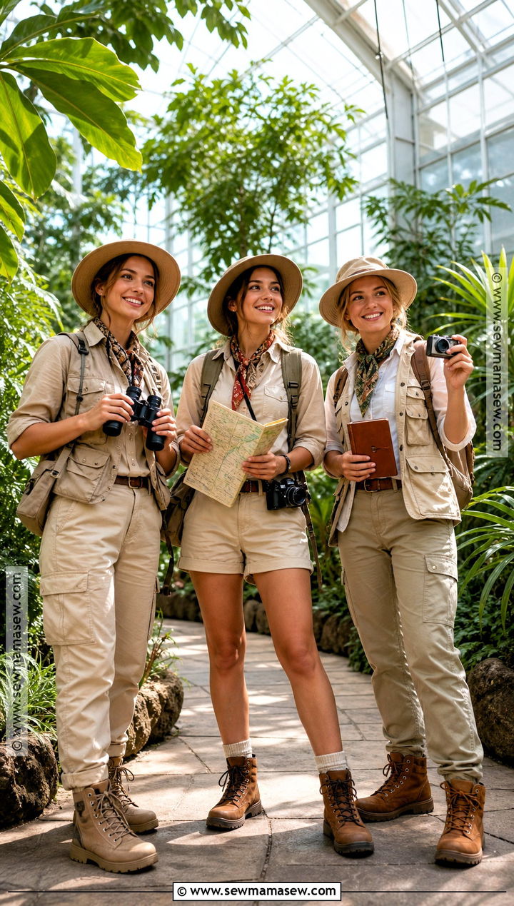 Safari Explorer Trio Costume - 30 3 people costumes