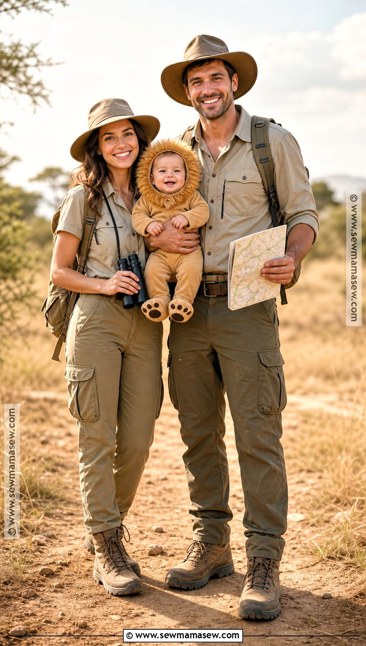 Safari Family And Baby Lion Costume - 40 family costumes with for babies
