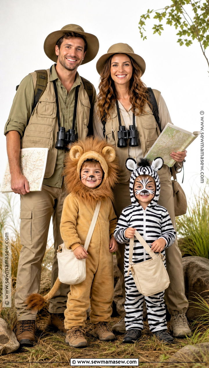 Safari Family Costume - 35 family costumes for four