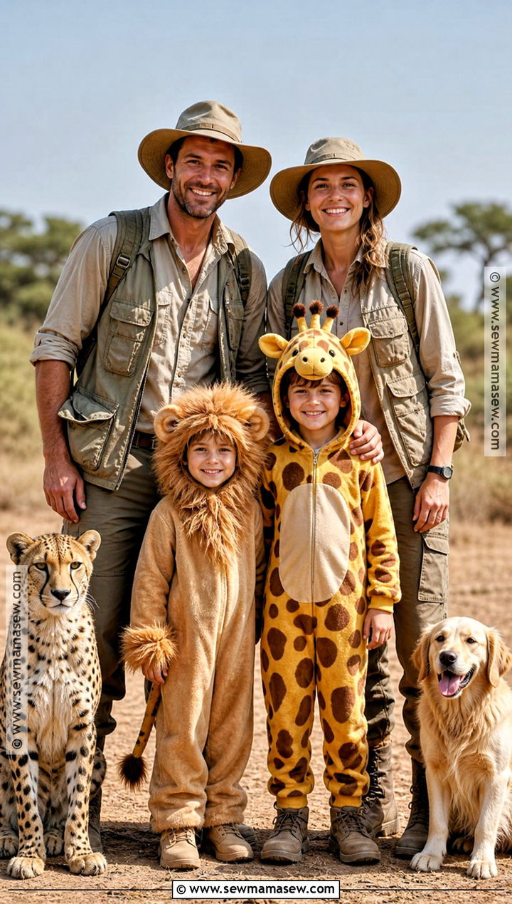 Safari Family Costume - 35 family of four halloween costumes