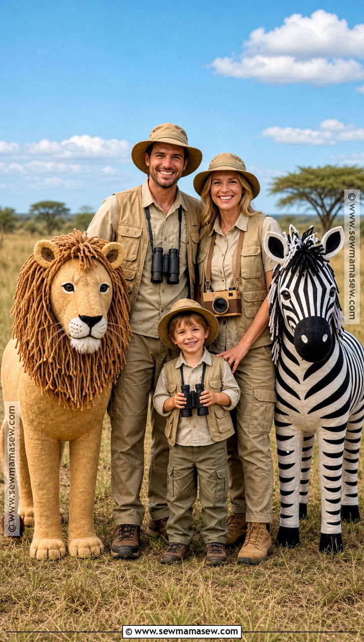 Safari Family Costume - 40 family halloween costumes for 4