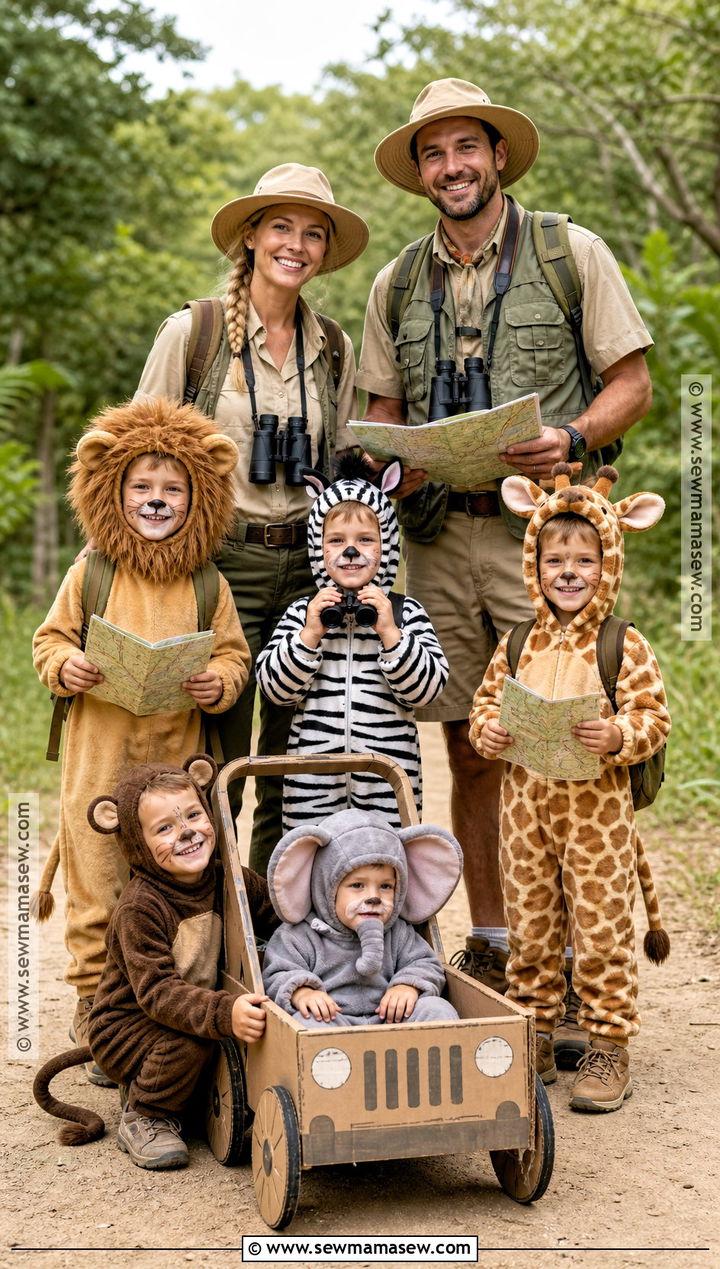 Safari Family Costume - 50 family halloween costumes