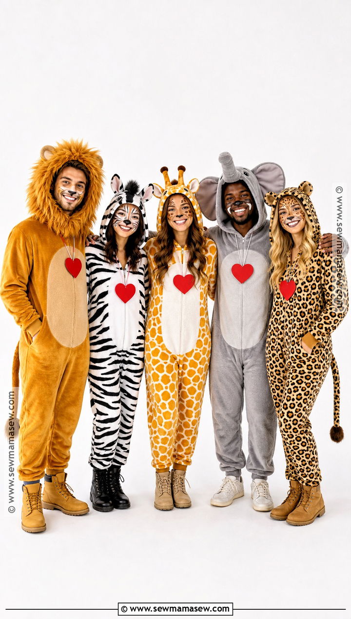 Safari Friends Beanie Baby Group Costume - 40 beanie baby costume ideas