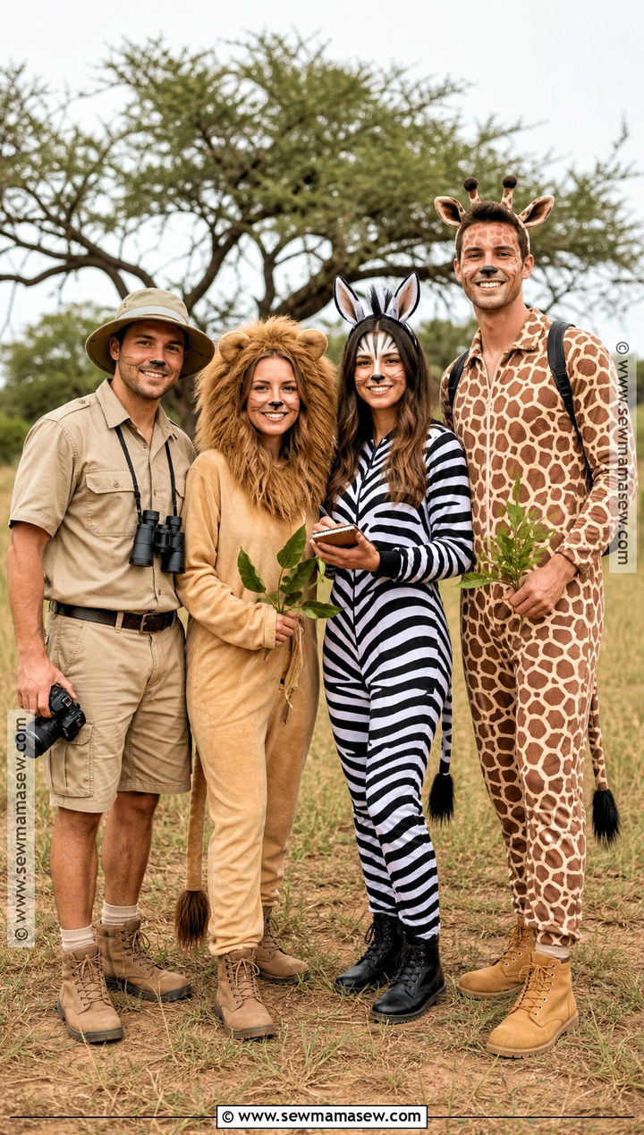 Safari Group Costume - 45 4 people halloween costumes