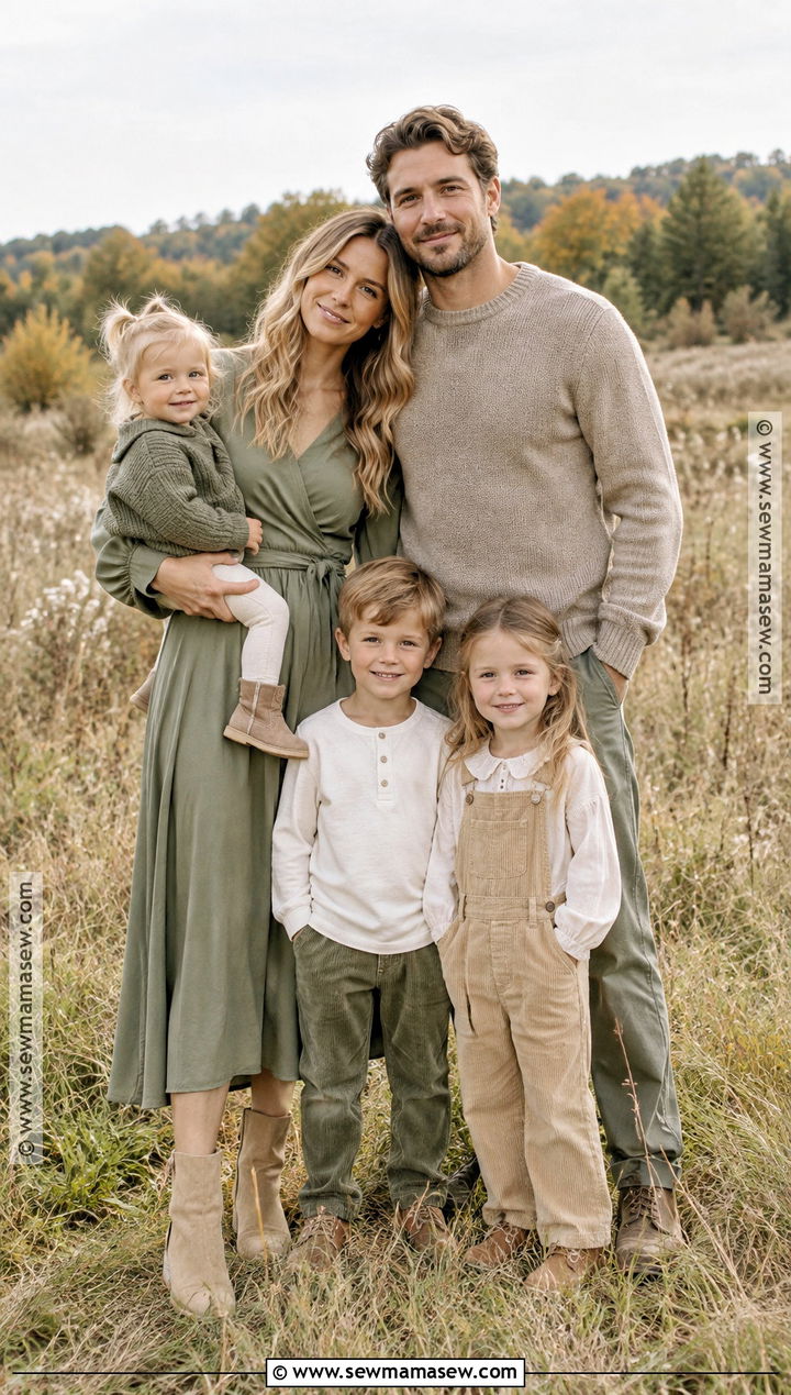 Sage And Beige Fall Family Picture Outfits - 15 fall neutral outfits family pictures