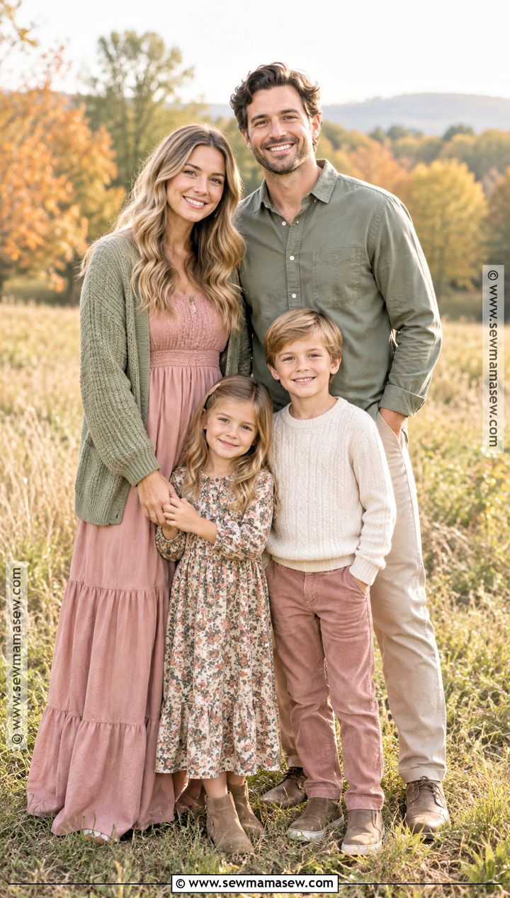 Sage And Blush Fall Family Picture Outfits - 15 clothes for family pictures fall