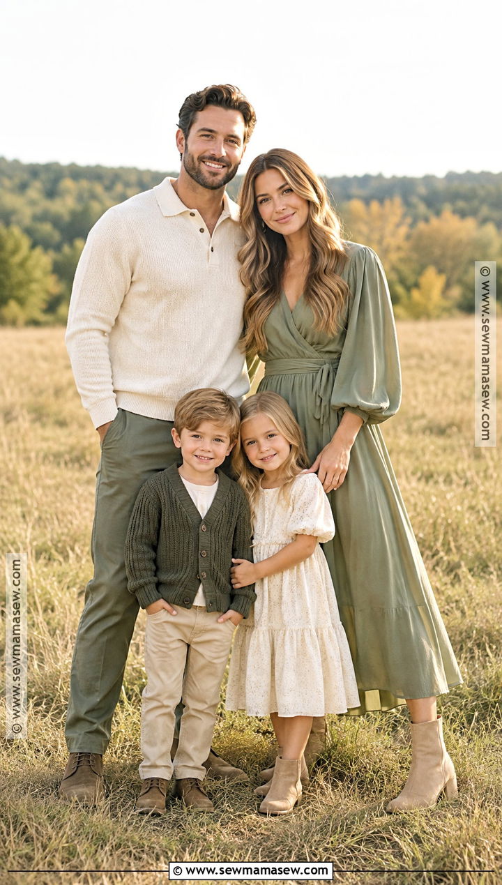 Sage And Ivory Fall Family Picture Outfits - 15 Family Pictures Matching Outfits Fall