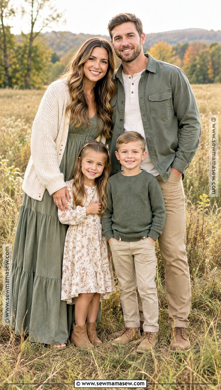 Sage And Ivory Family Fall Picture Outfit - 25 family fall pictures outfits
