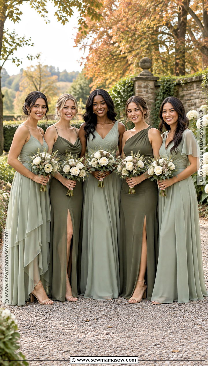 Sage And Olive Bridesmaid Dresses - 20 bridesmaid dresses mismatched fall