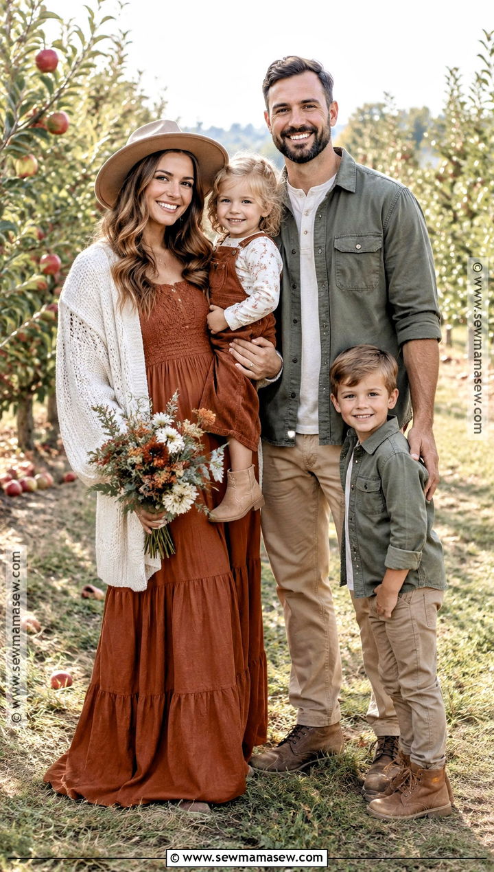 Sage And Terracotta Fall Family Outfit - 15 fall family inspo outfits