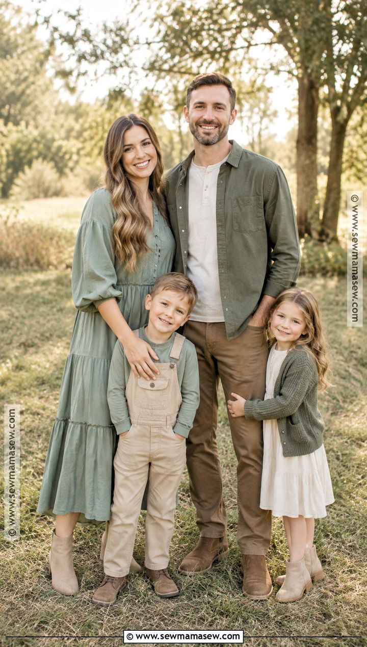 Sage Beige And Brown Family Photo Outfits - 15 family photos fall outfits color schemes
