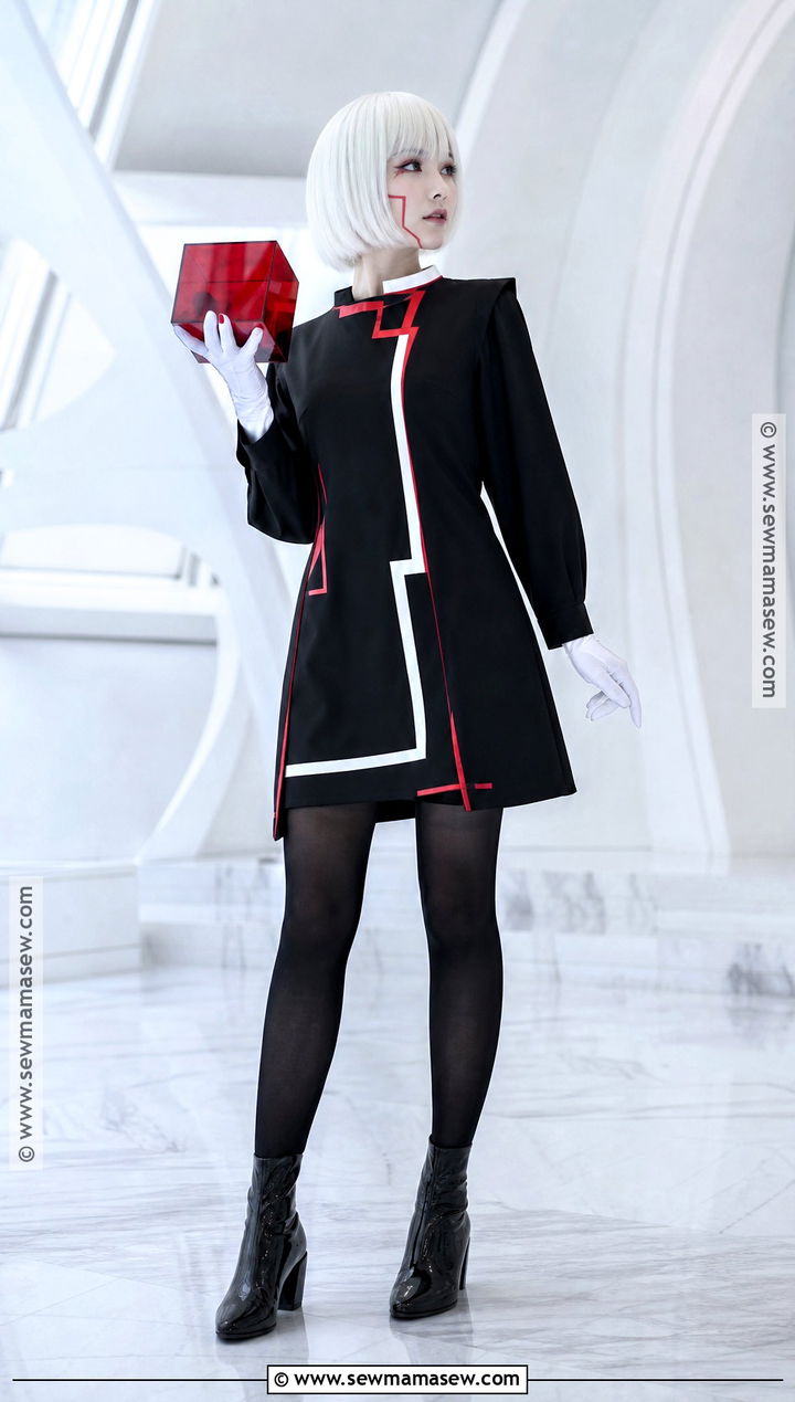 Sage Cosplay With Black Digital Dress - 40 sonic cosplay ideas