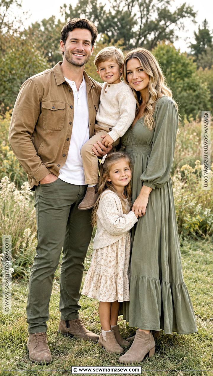 Sage Green And Tan Fall Family Photo Outfit - 25 fall family photos outfits