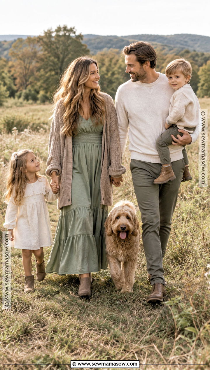 Sage Green And Taupe Fall Family Outfit - 20 fall family outfit ideas