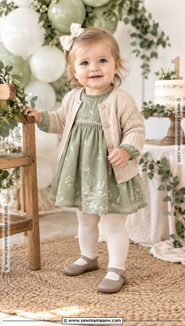 Sage Green First Birthday Outfit - 15 first birthday outfit girl fall ideas