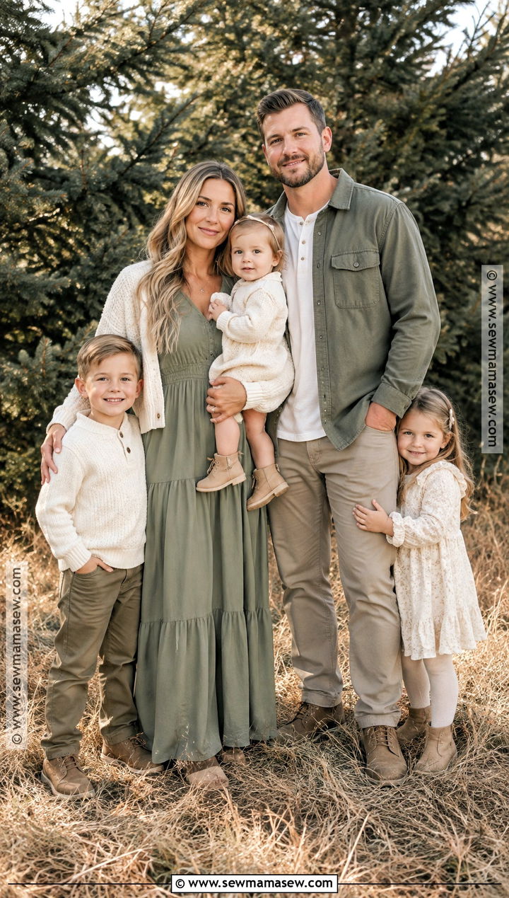 Sage Green November Family Photo Outfits - 20 november family pictures outfits
